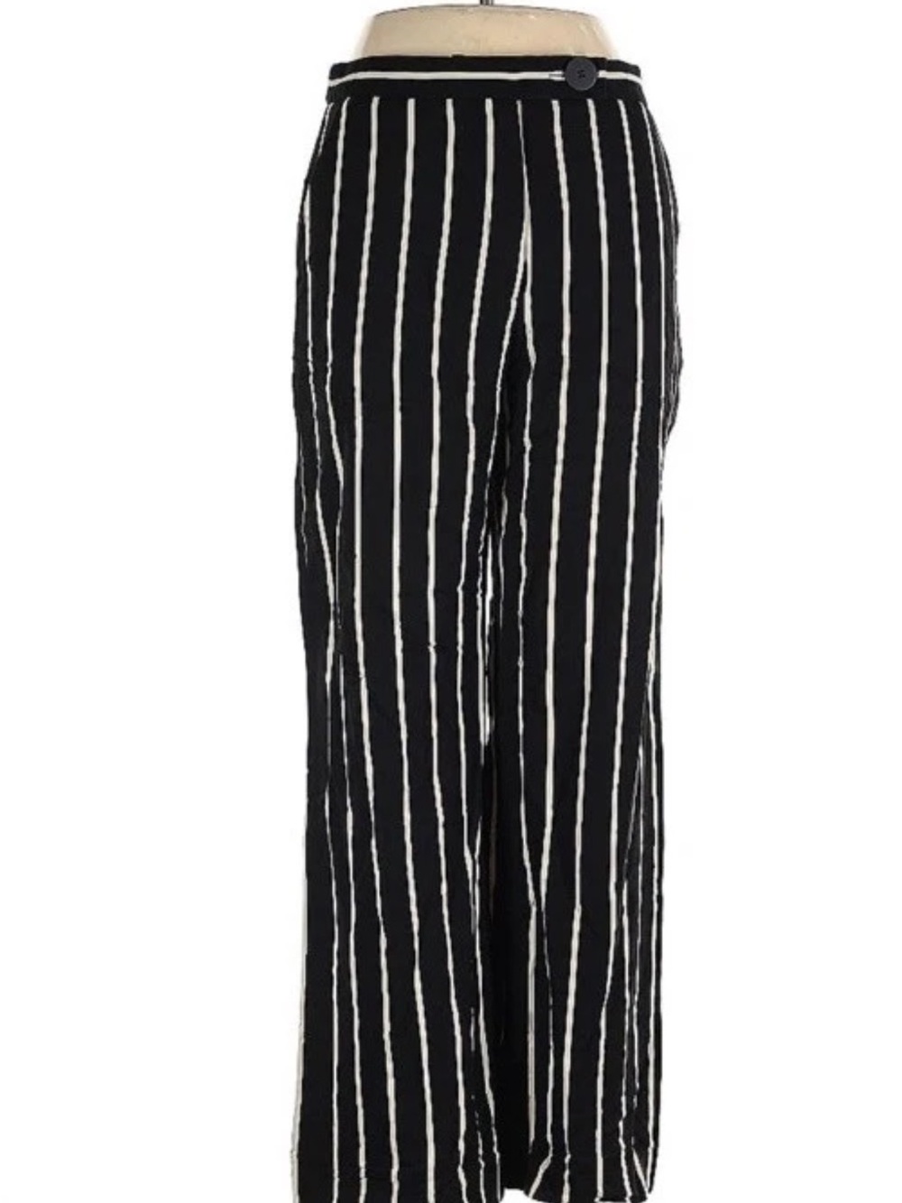Gerard Darel Black & Cream Striped  Pants